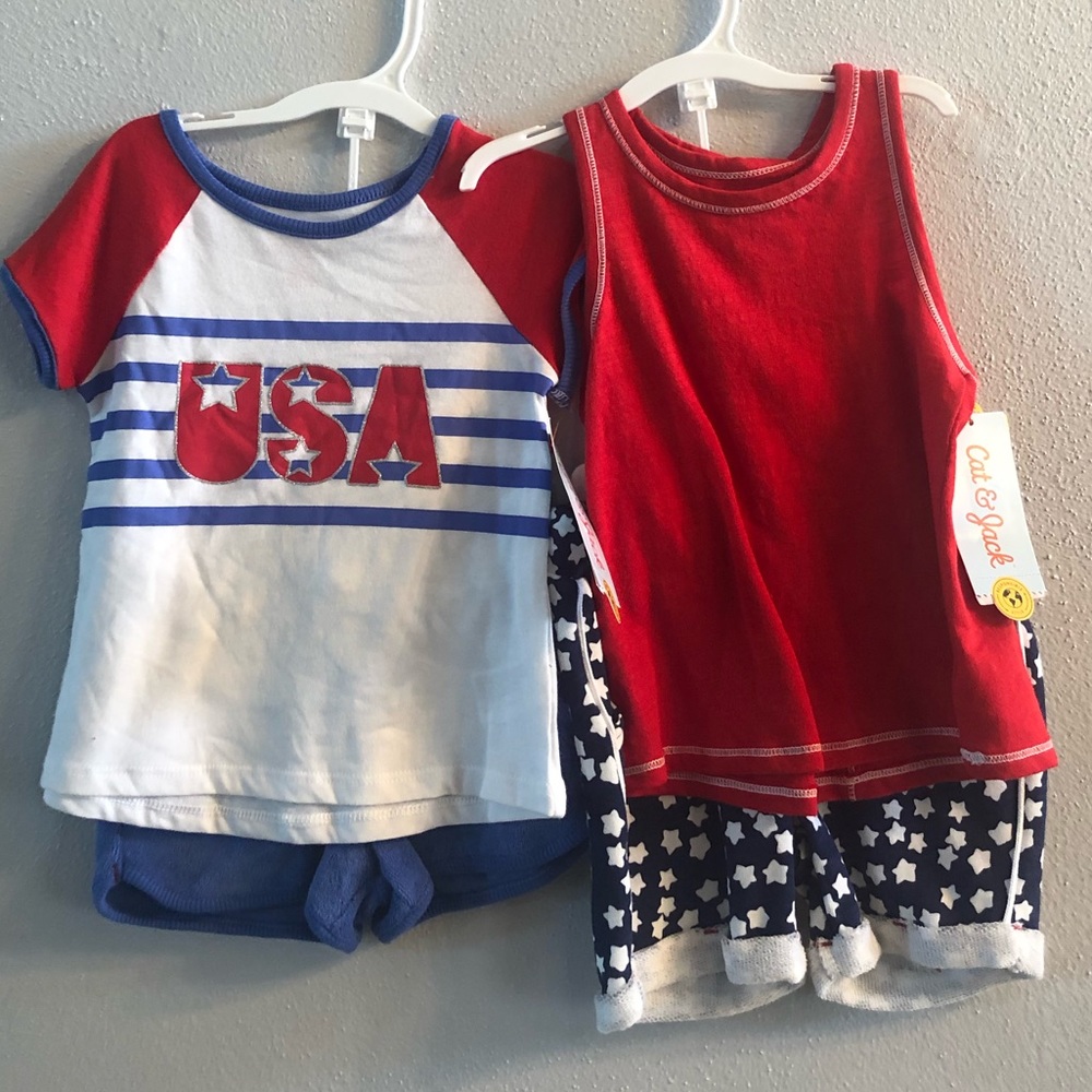 Girls red, white and blue summer lot